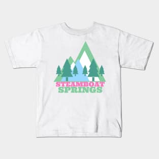 Steamboat Springs Mountain Love Kids T-Shirt